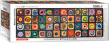 Colour Study of Squares - Wassily Kandinsky | Fine Art Collection | Eurographics | 1000 Pieces | Panorama Jigsaw Puzzle