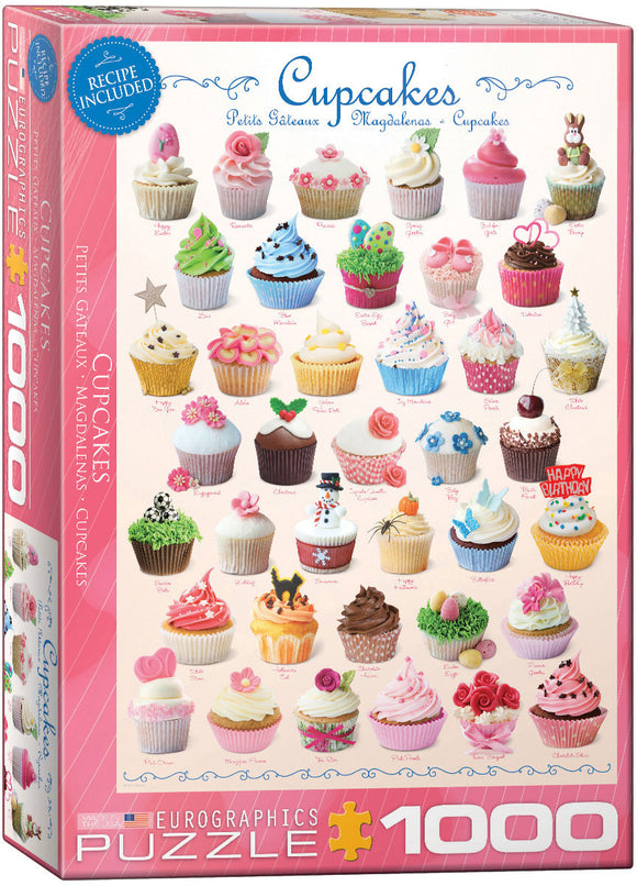Eurographics | Cupcakes - Delicious Puzzles | 1000 Pieces | Jigsaw Puzzle