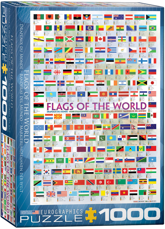Eurographics | Flags of the World - Maps & Flags | 1000 Pieces | Jigsaw Puzzle