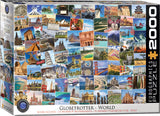 Globetrotter - World | Eurographics | 2000 Pieces | Jigsaw Puzzle