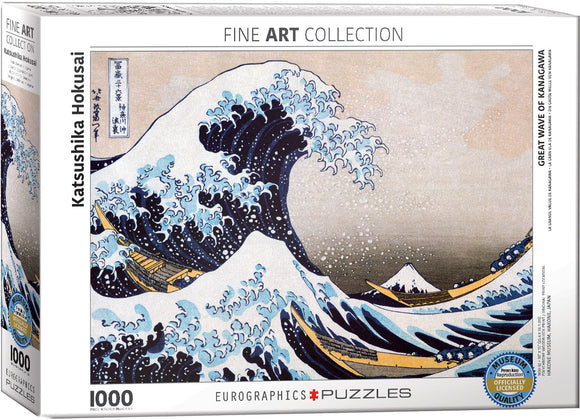 Eurographics | Great Wave Off Kanagawa - Katsushika Hokusai | Fine Art Collection | 1000 Pieces | Jigsaw Puzzle