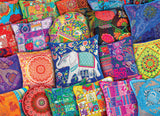Indian Pillows - Colours of the World | Eurographics | 1000 Pieces | Jigsaw Puzzle