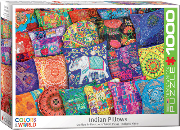 Eurographics | Indian Pillows - Colours of the World | 1000 Pieces | Jigsaw Puzzle