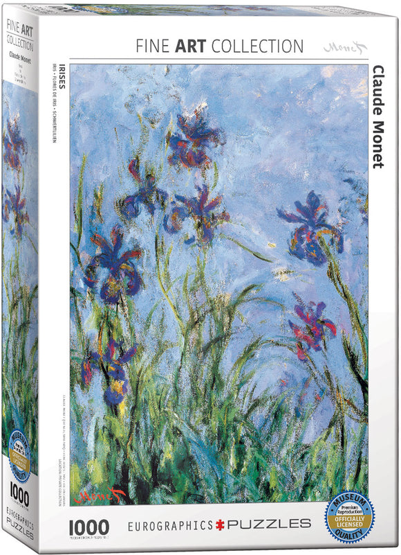 Eurographics | Irises - Claude Monet | Fine Art Collection | 1000 Pieces | Jigsaw Puzzle