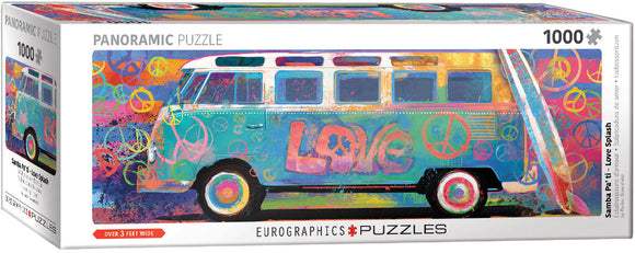 Eurographics | Love Splash - Greenfield Parker | 1000 Pieces | Panorama Jigsaw Puzzle