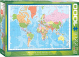 Map of the World - Maps & Flags | Eurographics | 1000 Pieces | Jigsaw Puzzle