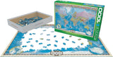 Map of the World - Maps & Flags | Eurographics | 1000 Pieces | Jigsaw Puzzle