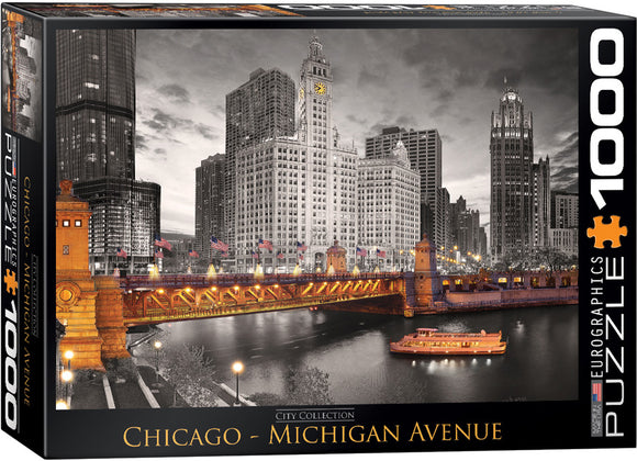 Eurographics | Michigan Avenue - Chicago | 1000 Pieces | Jigsaw Puzzle