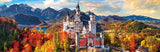 Neuschwanstein Castle in Autumn | Eurographics | 1000 Pieces | Panorama Jigsaw Puzzle