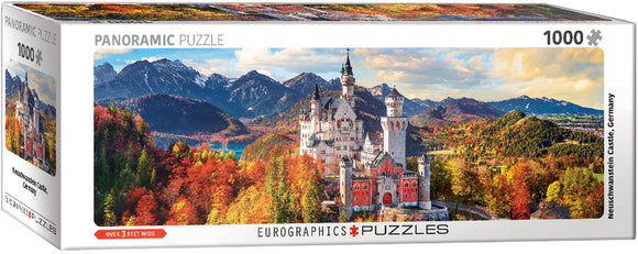 Eurographics | Neuschwanstein Castle in Autumn | 1000 Pieces | Panorama Jigsaw Puzzle