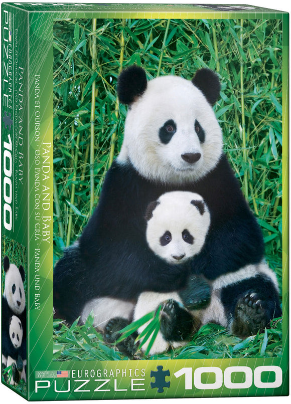 Eurographics | Panda & Baby - Animal Life Photography | 1000 Pieces | Jigsaw Puzzle