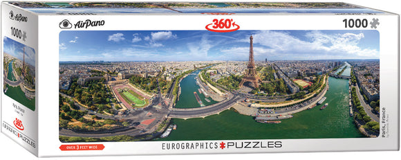 Paris - France | Airpano 360 | Eurographics | 1000 Pieces | Panorama Jigsaw Puzzle