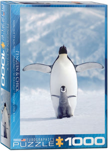 Penguin & Chick - Animal Life Photography | Eurographics | 1000 Pieces | Jigsaw Puzzle