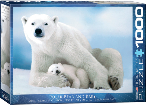 Eurographics | Polar Bear & Baby - Animal Life Photography | 1000 Pieces | Jigsaw Puzzle