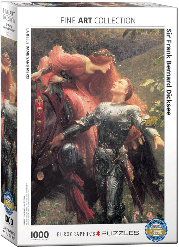 Eurographics | La Belle Dame sans Merci - Sir Frank Bernard Dicksee | Fine Art Collection | 1000 Pieces | Jigsaw Puzzle