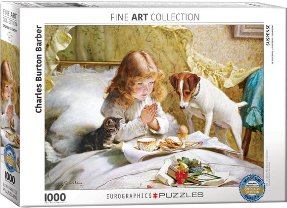 Eurographics | Suspense - Charles Burton Barber | Fine Art Collection | 1000 Pieces | Jigsaw Puzzle