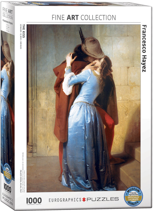 Eurographics | The Kiss - Francesco Haye | Fine Art Collection | 1000 Pieces | Jigsaw Puzzle