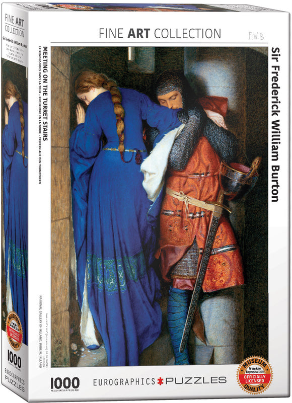 Meeting on the Turret Stairs - Sir Frederick William Burton | Fine Art Collection | Eurographics | 1000 Pieces | Jigsaw Puzzle