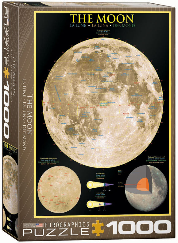 Eurographics | The Moon - Space Exploration | 1000 Pieces | Jigsaw Puzzle