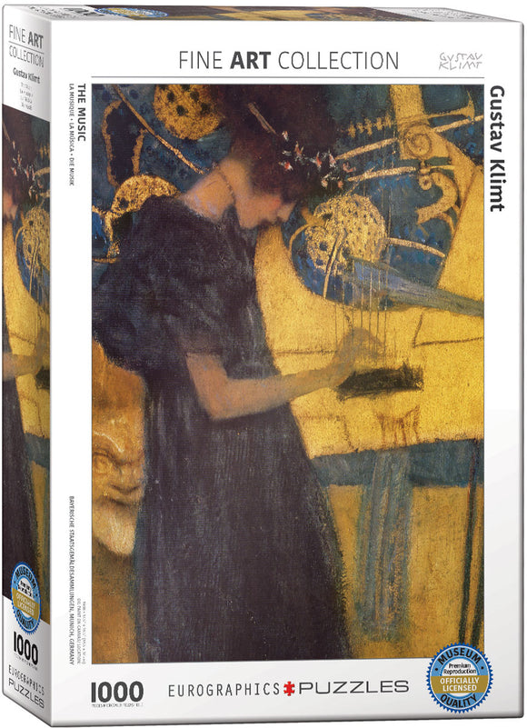 Eurographics | The Music - Gustav Klimt | Fine Art Collection | 1000 Pieces | Jigsaw Puzzle