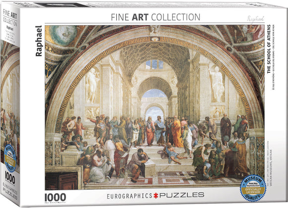 The School of Athens - Raphael | Fine Art Collection | Eurographics | 1000 Pieces | Jigsaw Puzzle