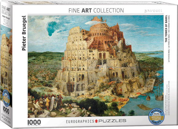 Eurographics | The Tower of Babel - Pieter Bruegel | Fine Art Collection | 1000 Pieces | Jigsaw Puzzle