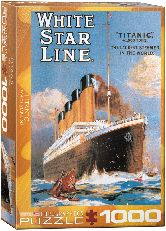 Eurographics | Titanic - White Star Line | 1000 Pieces | Jigsaw Puzzle