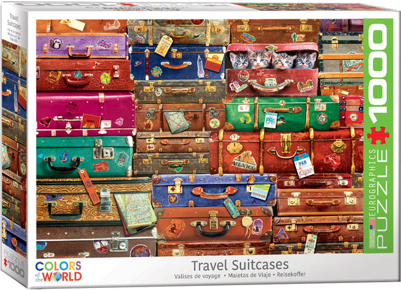 Eurographics | Travel Suitcases - Colours of the World | 1000 Pieces | Jigsaw Puzzle