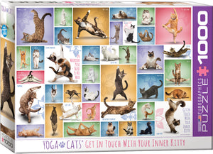 Yoga Cats - Yoga Dogs & Cats Collection | Eurographics | 1000 Pieces | Jigsaw Puzzle