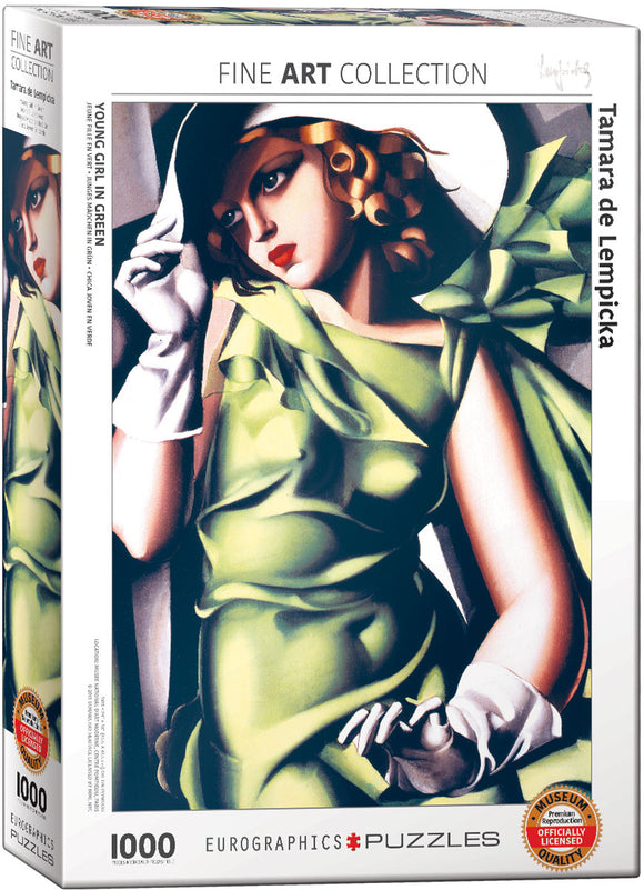 Eurographics | Young Girl in Green - Tamara De Lempicka | Fine Art Collection | 1000 Pieces | Jigsaw Puzzle