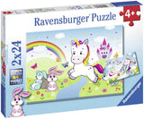 Fairy Tale Unicorn | Ravensburger | 2 x 24 Pieces | Jigsaw Puzzle