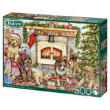 Christmas Puppies - Debbie Cook | Falcon | 500 Pieces | Jigsaw Puzzle