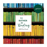 Galison | I'd Rather Be Reading - Phil Shaw | 1000 Pieces | Jigsaw Puzzle