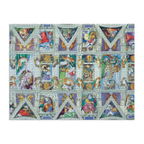 Galison | Sistine Chapel Ceiling - Meowsterpiece of Western Art | 2000 Pieces | Jigsaw Puzzle