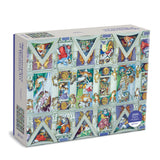 Galison | Sistine Chapel Ceiling - Meowsterpiece of Western Art | 2000 Pieces | Jigsaw Puzzle