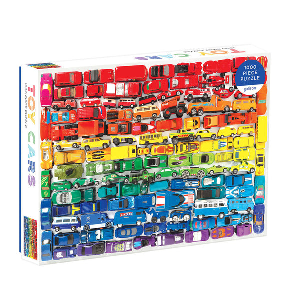 Galison | Toy Cars - Julie Seabrook | 1000 Pieces | Jigsaw Puzzle