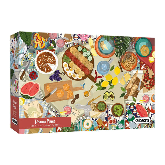 Gibsons | Dream Picnic - Bethany Lord | 636 Pieces | Panorama Jigsaw Puzzle