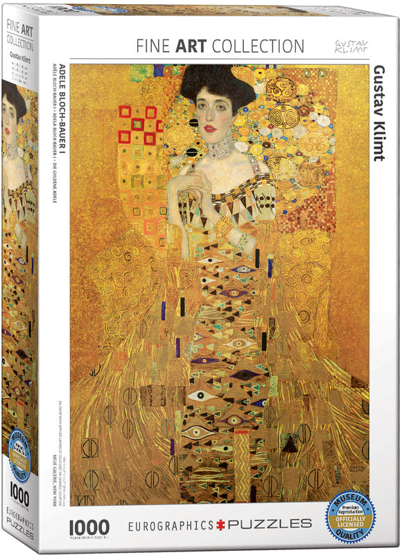 Eurographics | Adele Bloch-Bauer I - Gustav Klimt | Fine Art Collection | 1000 Pieces | Jigsaw Puzzle