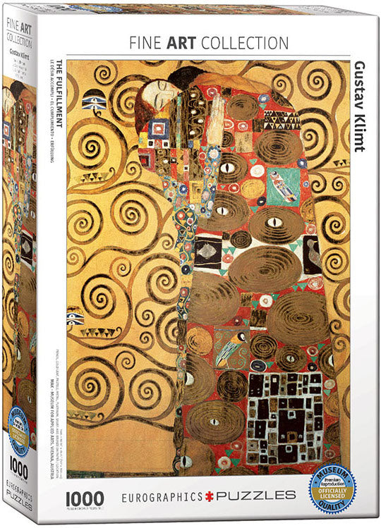 Eurographics | The Fulfillment - Gustav Klimt | Fine Art Collection | 1000 Pieces | Jigsaw Puzzle