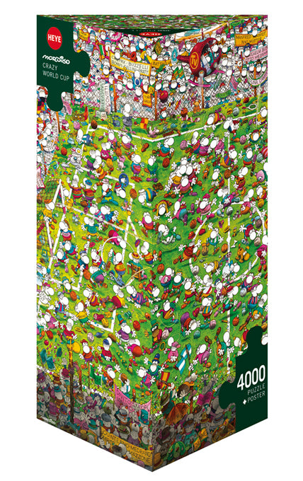 HEYE | Crazy World Cup - Guillermo Mordillo | 4000 Pieces | Jigsaw Puzzle