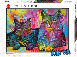 Devoted 2 Cats - Jolly Pets | Dean Russo | Heye | 1000 Pieces | Jigsaw Puzzle