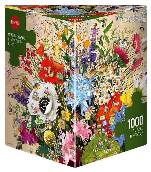 HEYE | Flower's Life - Marino Degano | 1000 Pieces | Jigsaw Puzzle