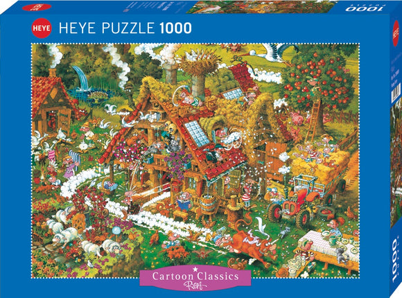 HEYE | Funny Farm - Cartoon Classics | Ryba | 1000 Pieces | Jigsaw Puzzle