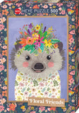 Funny Hedgehog - Floral Friends | Mia Charro | Heye | 500 Pieces | Jigsaw Puzzle
