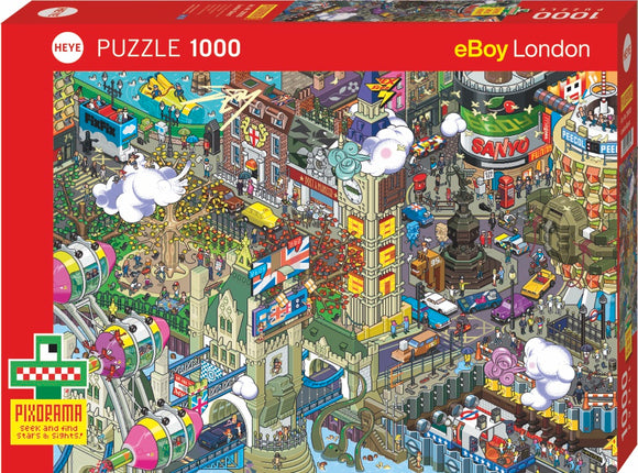 HEYE | London Quest - Pixorama | eBoy | 1000 Pieces | Jigsaw Puzzle