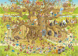 Monkey Habitat - Funky Zoo | Marino Degano | Heye | 1000 Pieces | Jigsaw Puzzle