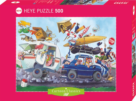Off On Holiday! - Cartoon Classics | Loup | Heye | 500 Pieces | Jigsaw Puzzle
