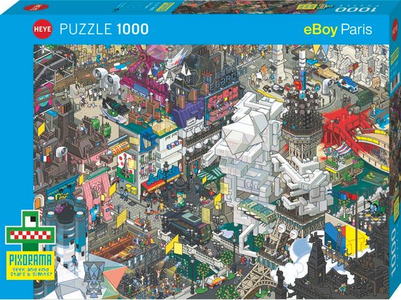 HEYE | Paris Quest - Pixorama | eBoy | 1000 Pieces | Jigsaw Puzzle