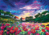 Sundown Poppies - Felted Art | Moy Mackay | Heye | 1000 Pieces | Jigsaw Puzzle