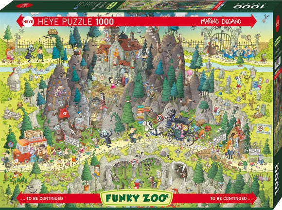 HEYE | Transylvanian Habitat - Funky Zoo | Marino Degano | 1000 Pieces | Jigsaw Puzzle